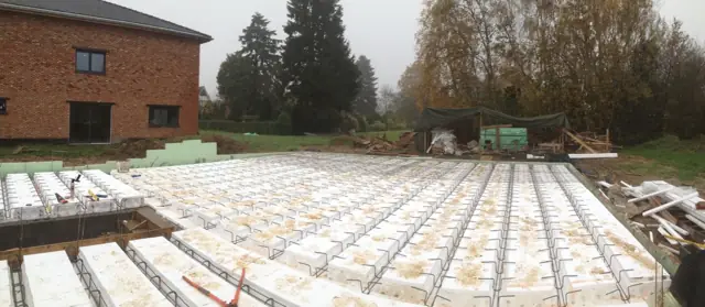 Wemmel — toiture végétalisée, photo de chantier 3
