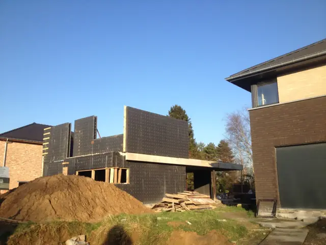 Wemmel — toiture végétalisée, photo de chantier 16