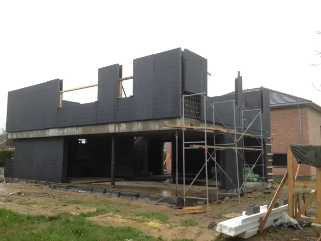 Wemmel — toiture végétalisée, photo de chantier 19