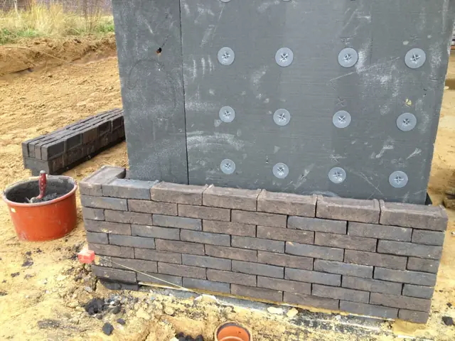 Wemmel — maison cubique, photo de chantier 24