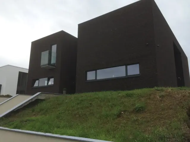 Wemmel — maison cubique, photo de chantier 32
