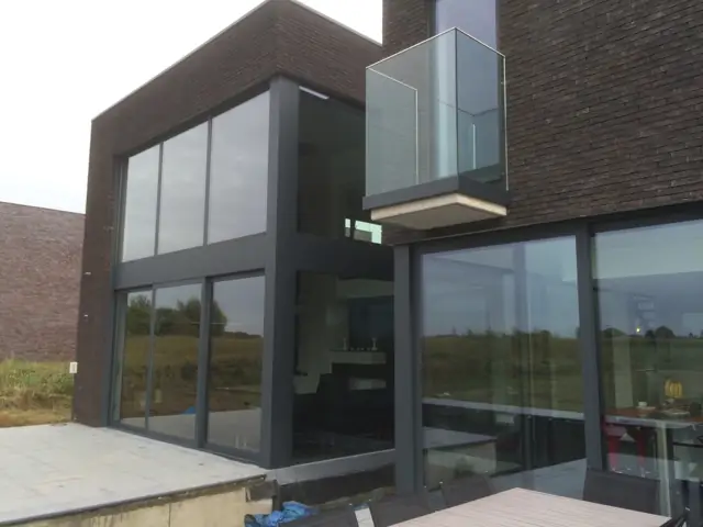 Wemmel — maison cubique, photo de chantier 35